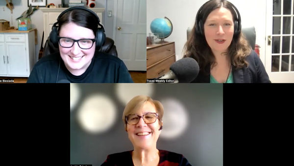 Clockwise from top left: Jamie Biesiada and Rebecca Tobin of Travel Weekly and Jackie Friedman of Nexion. Clockwise from top left: Jamie Biesiada and Rebecca Tobin of Travel Weekly and Jackie Friedman of Nexion.