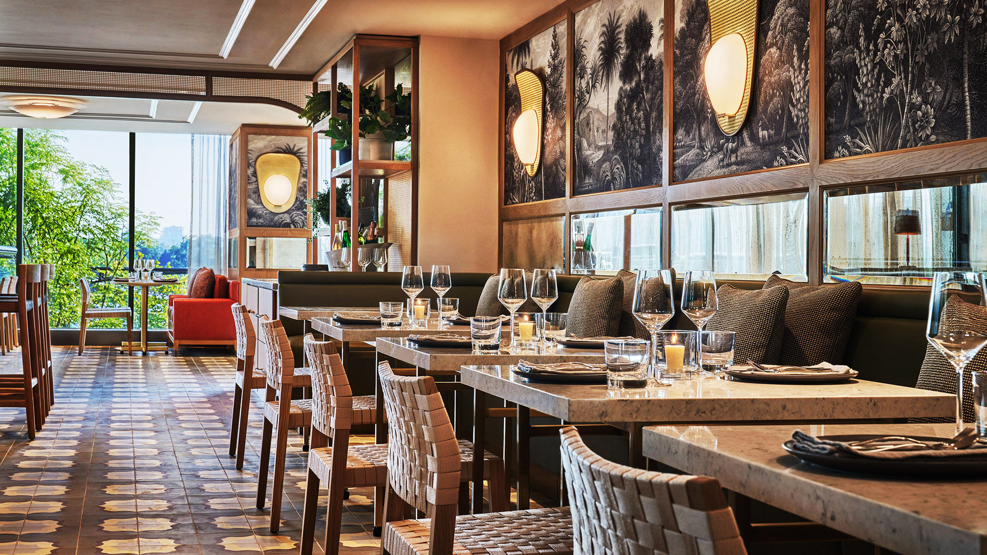 The Pendry Washington D.C. – The Wharf's Flora Flora is an all-day restaurant serving Mexican and Peruvian fare.