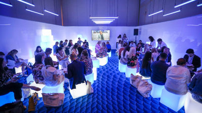 The Innovation Lab, a breakout room at Embark Immersion.
