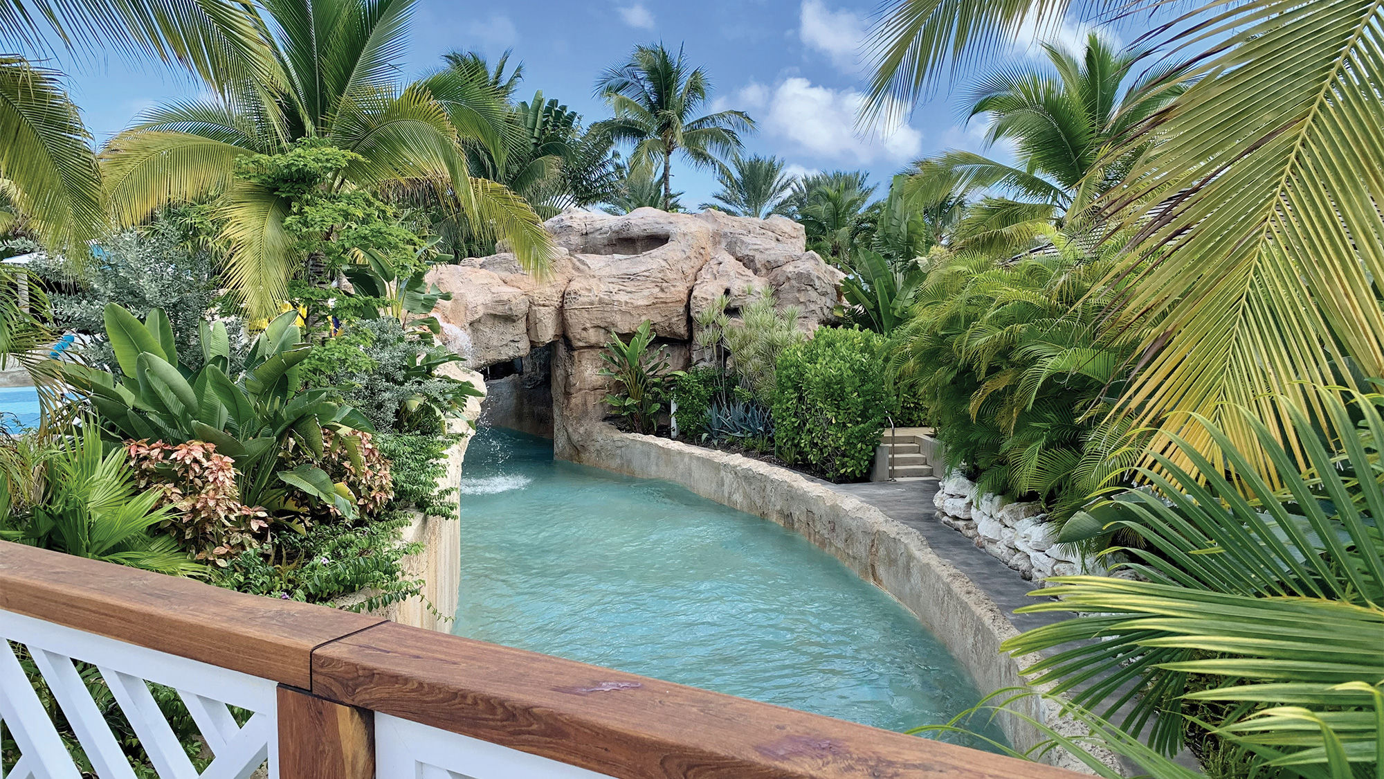 A view of The River, Baha Bay’s lazy river that meanders around the waterpark.