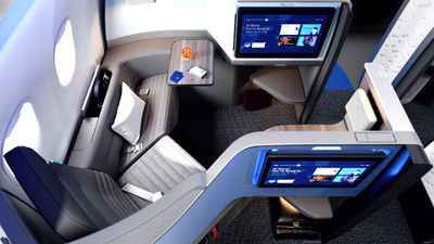 The Mint Studio suite on JetBlue's transatlantic service.