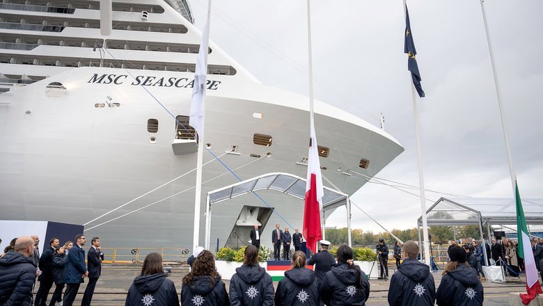 The MSC Seascape was delivered in Monfalcone, Italy.