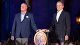 Bob Chapek (left) and Bob Iger at the 50th anniversary rededication of Walt Disney World in October 2021.
