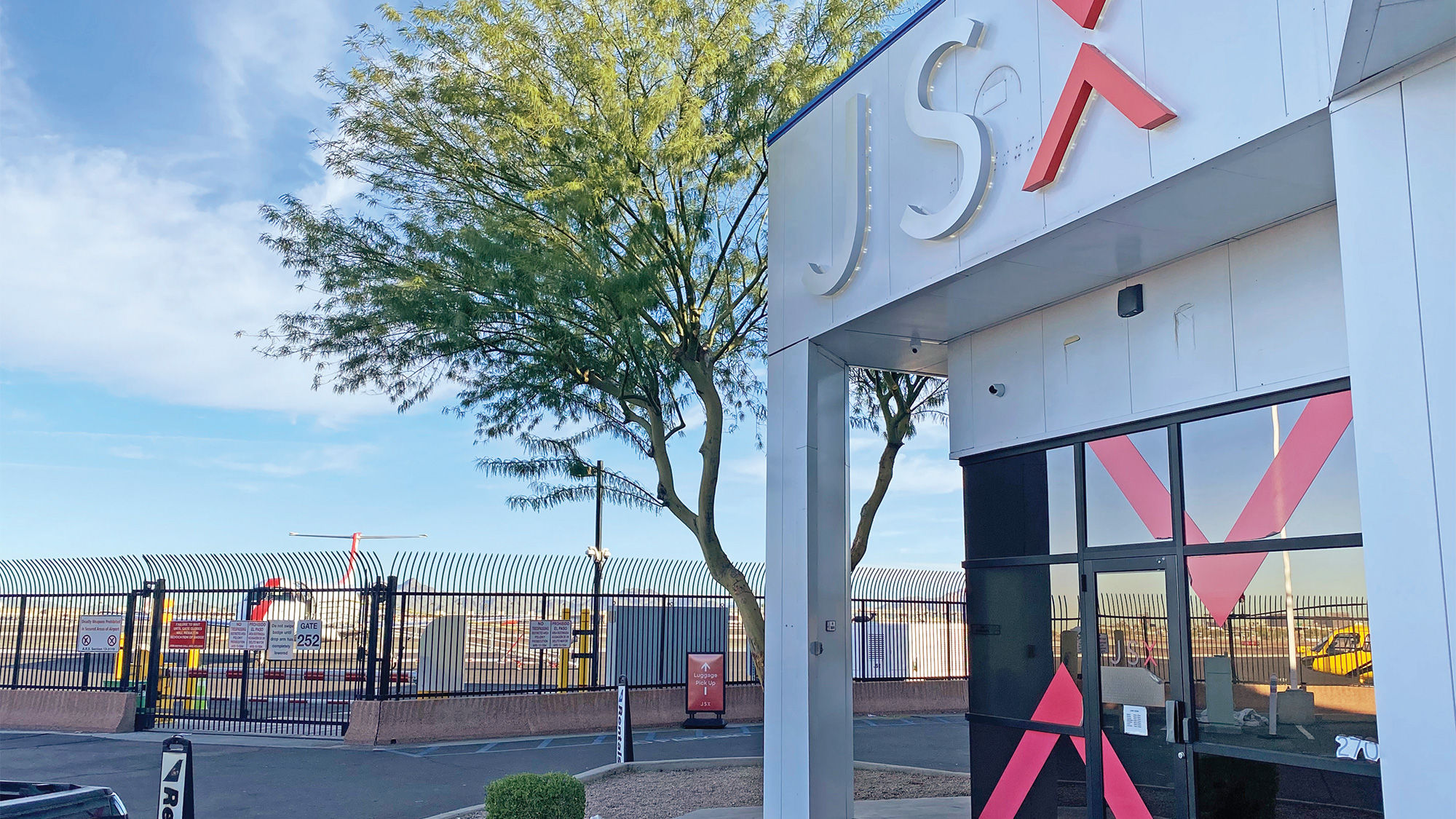 At Phoenix Sky Harbor Airport, JSX operates out of a private terminal.