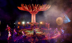 "Awakening," seen here during the opening night performance, is performed twice nightly on Tuesdays through Sundays at the theater at Wynn Las Vegas.