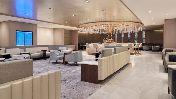 AA and BA's new Chelsea Lounge at New York JFK's Terminal 8.