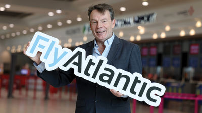 Fly Atlantic CEO Andrew Pyne opened the company's office at Belfast Airport late last month.