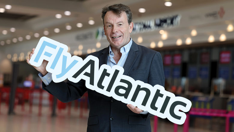 Fly Atlantic CEO Andrew Pyne opened the company's office at Belfast Airport late last month.