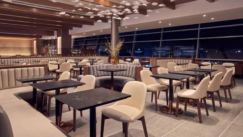American and British Airways' new Soho Lounge in Terminal 8 at New York JFK.