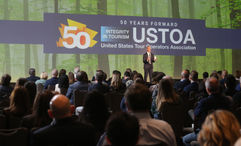 USTOA CEO Terry Dale at this year's annual conference in Austin, Texas.
