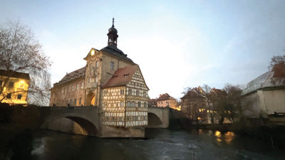 The old town in Bamberg, Germany.