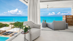 A terrace at the Beach Enclave Grace Bay villa-resort. Beach Enclave Turks & Caicos says forward sales for 2023 are exceeding expectations.