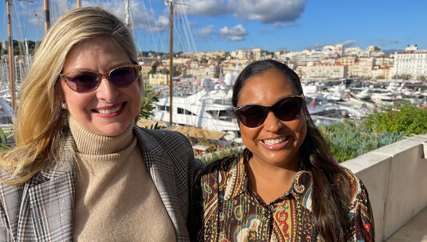 Stacy Fischer-Rosenthal, left, of Fischer Travel Enterprises and Nadia "Sparkle" Henry of Travel With Sparkle. Stacy Fischer-Rosenthal, left, of Fischer Travel Enterprises and Nadia "Sparkle" Henry of Travel With Sparkle.