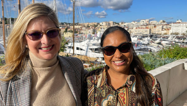 Stacy Fischer-Rosenthal, left, of Fischer Travel Enterprises and Nadia "Sparkle" Henry of Travel With Sparkle.