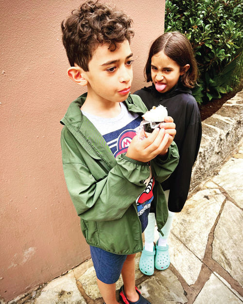The writer's son loved the Spam musubi at Musubi Cafe Iyasume, but his daughter took a hard pass.