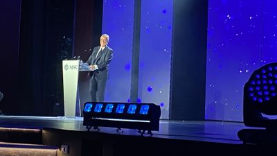 MSC Cruises CEO Pierfrancesco Vago during the naming of the MSC Seaside in New York.