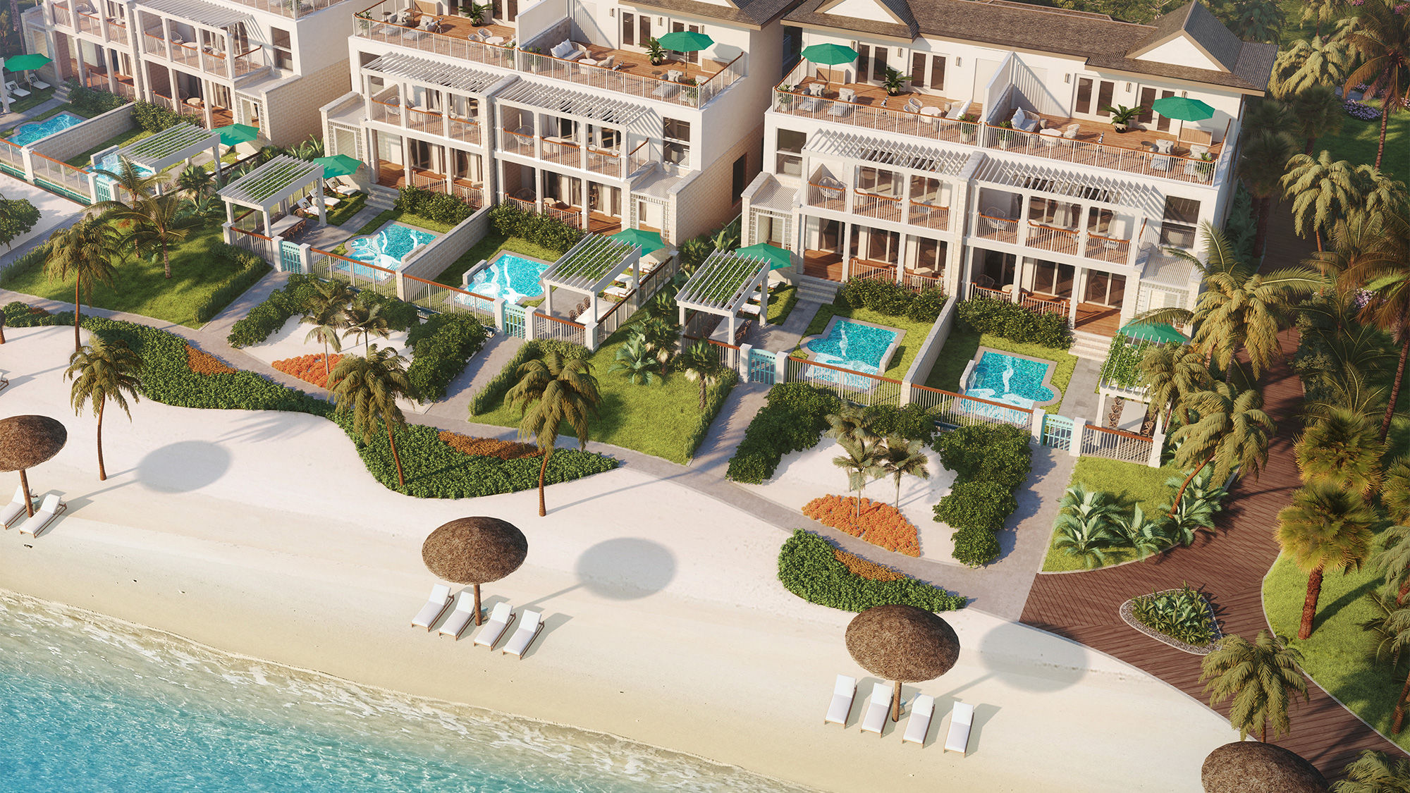 Three-story Firesky Reserve Villas will feature private plunge pools and rooftop decks.