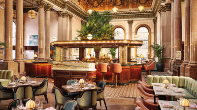 The restaurant at Gleneagles Townhouse, Edinburgh.