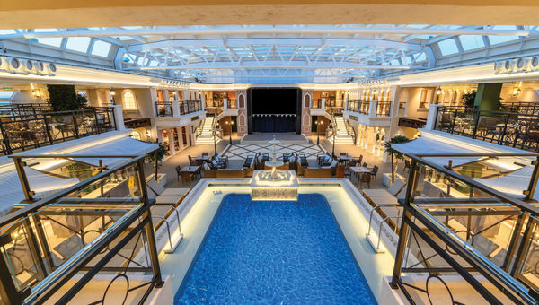 The lido deck on the Carnival Venezia. The lido deck on the Carnival Venezia.