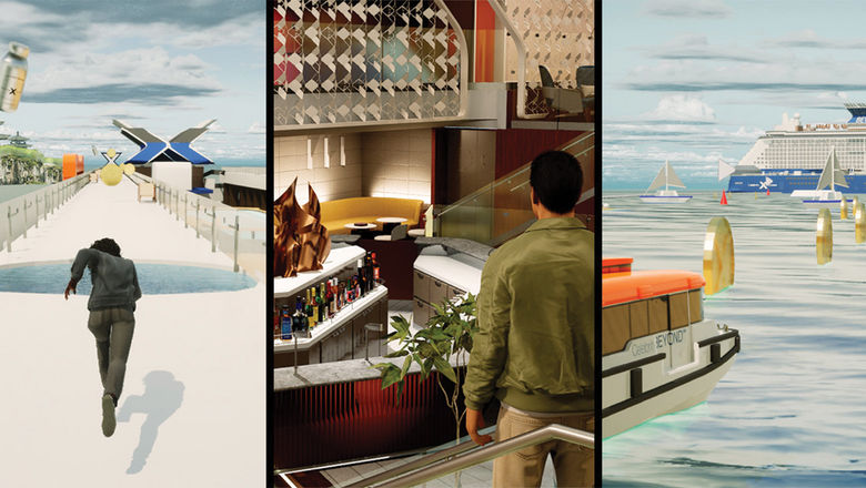The Wonderverse by Celebrity Cruises introduces players to the Celebrity Beyond via challenges and enables them to explore four spaces on the ship.
