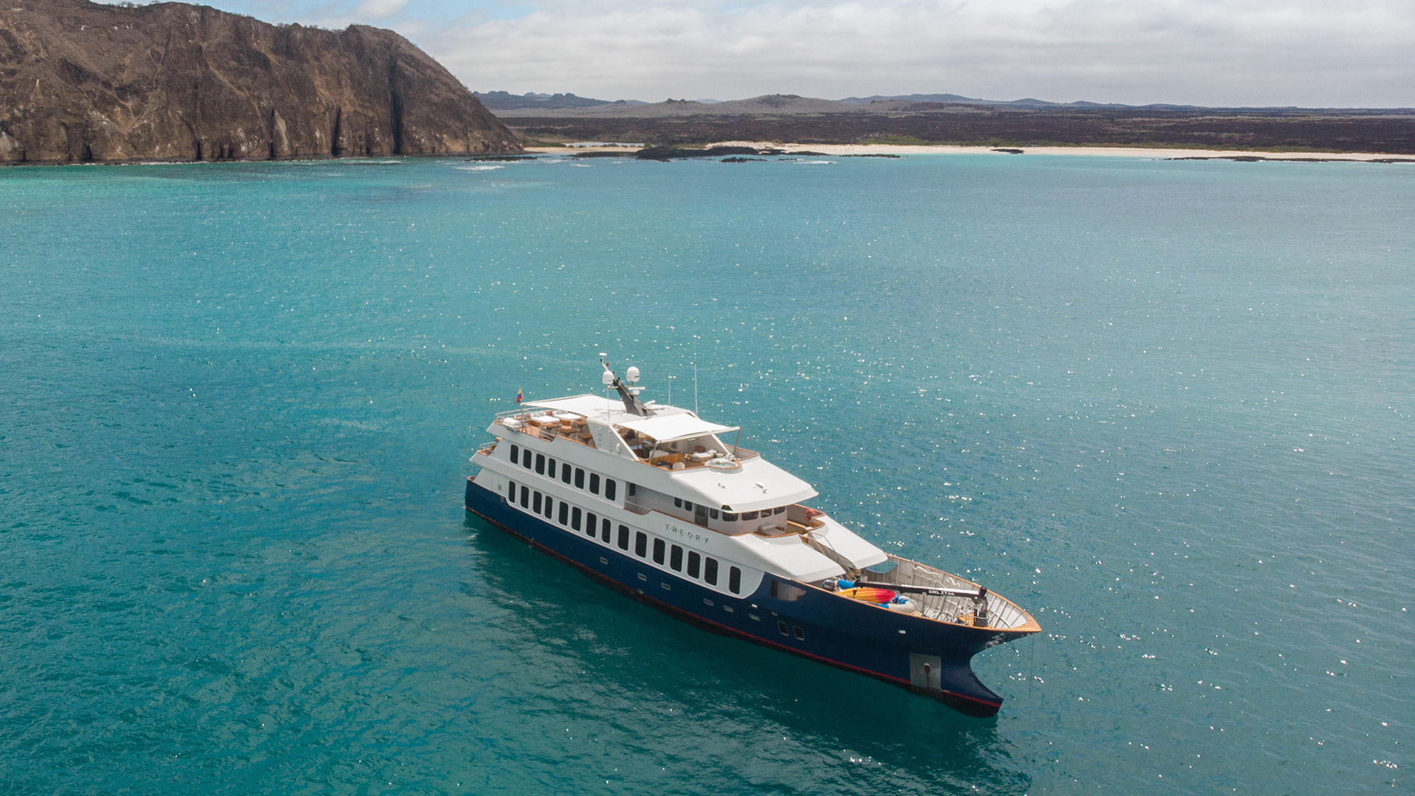 Theory is one of Ecoventura's 20-guest yachts.