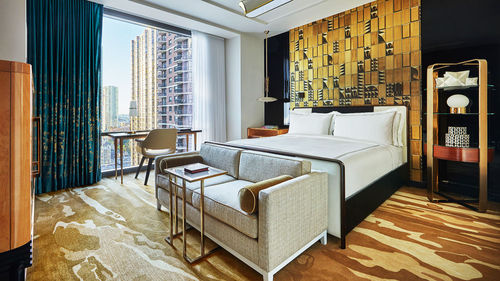 A guestroom at the Viceroy Chicago.