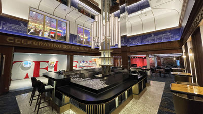 The Celebration's Golden Jubilee Bar pays homage to Carnival's heritage.