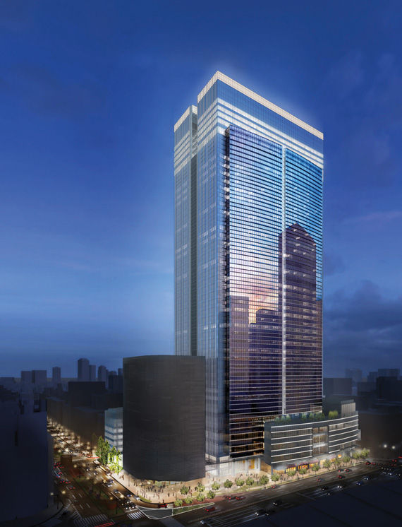 The Bulgari Hotel Tokyo will occupy the top seven floors of a 45-floor building.