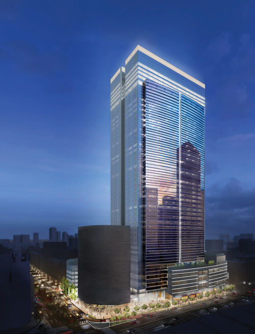 The Bulgari Hotel Tokyo will occupy the top seven floors of a 45-floor building.