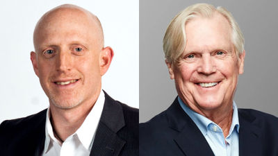Jason Young (left) succeeded Tom Kemp as Northstar Travel Group CEO.
