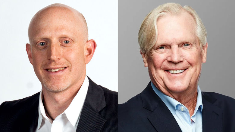 Jason Young (left) succeeded Tom Kemp as Northstar Travel Group CEO.