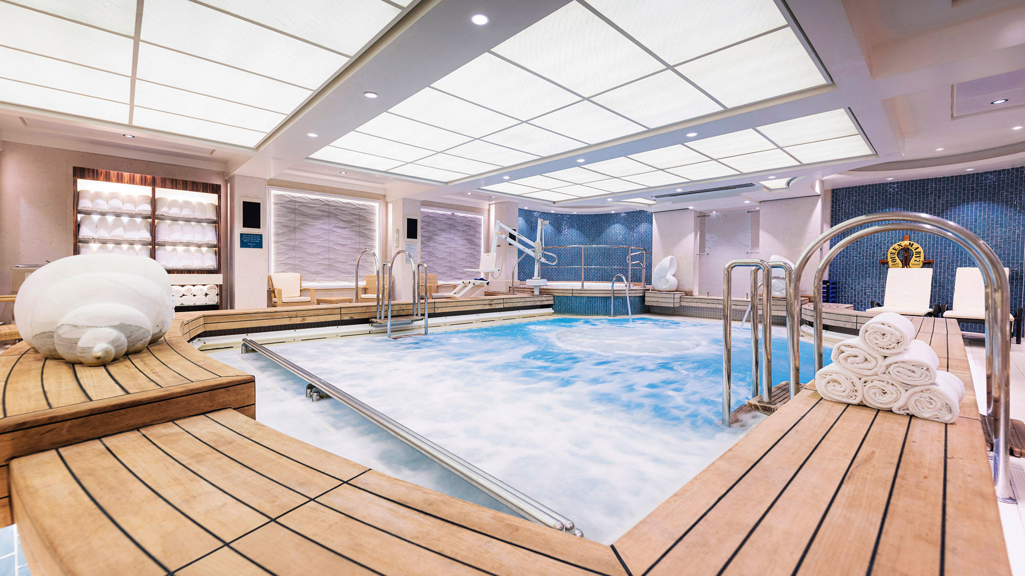 The ship's Mareel Wellness & Beauty spa features a renewed focus on design and treatments inspired by the ocean.