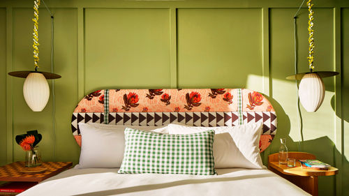 Dovetail + Co collaborated with The Vanguard Theory to create fresh designs, patterns and colors for the guest room and public spaces. Dovetail + Co collaborated with The Vanguard Theory to create fresh designs, patterns and colors for the guest room and public spaces.
