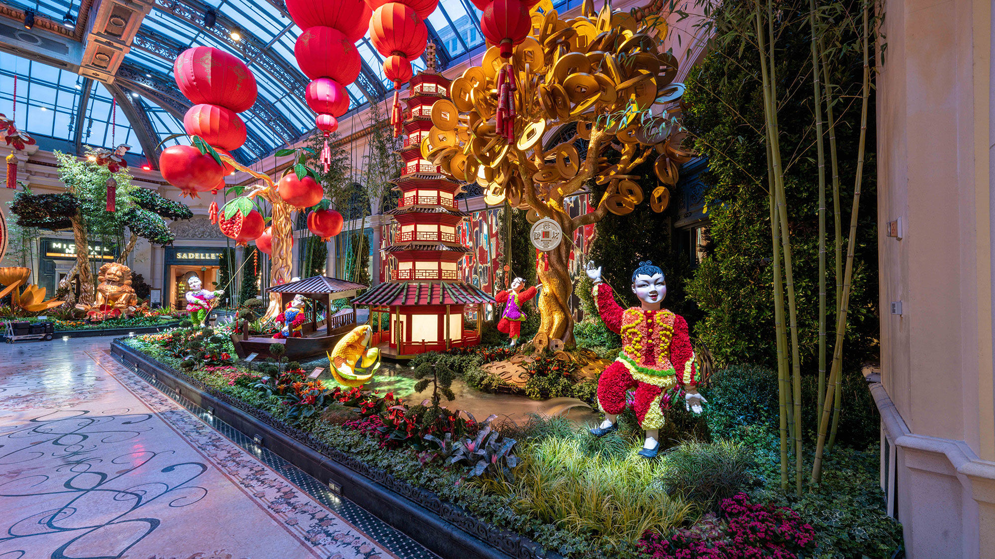Designer Ed Libby worked with Bellagio's Horticulture team to create what he says is a "beautiful space of tranquility and cultural enlightenment" with more than 6,500 plants.