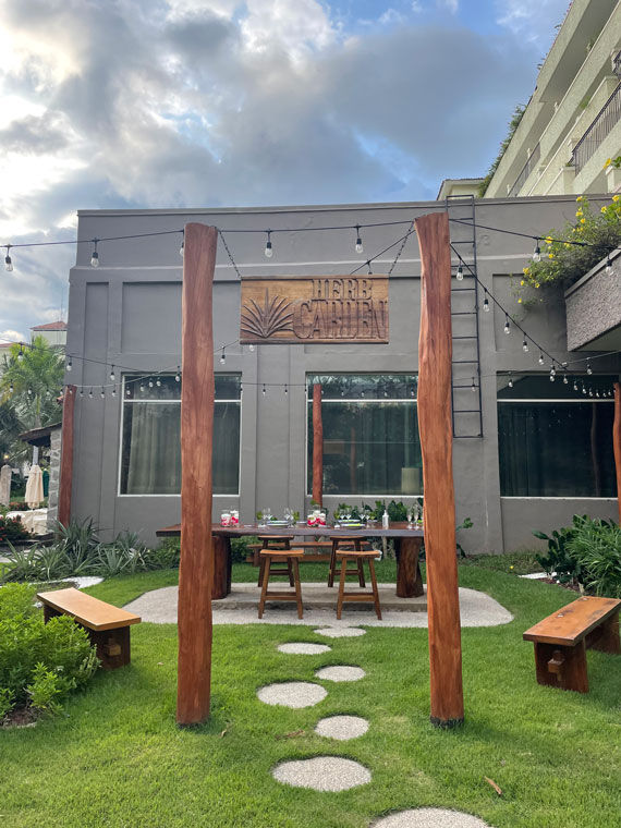 The Herb Garden restaurant at the resort.