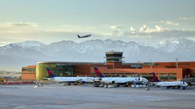 Salt Lake City Airport is dominated by Delta, which led U.S. airlines in terms of 2022 on-time performance.