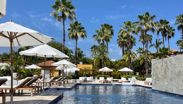 The adults-only pool at the resort.