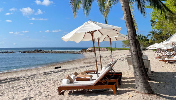A stretch of beach at the St. Regis Punta Mita.