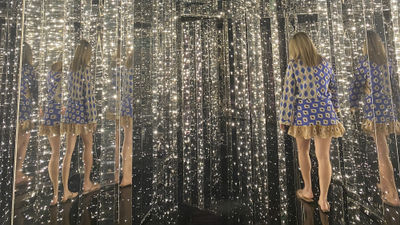 The mirrored hallway outside the Manor is the most photographed area on Virgin Voyages ships, according to the cruise line.