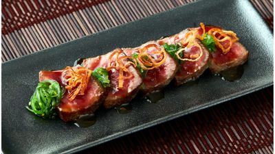 One of Sakura's signature dishes will be Wagyu beef tataki with a spicy smoked Madagascan pepper and wakame salad.