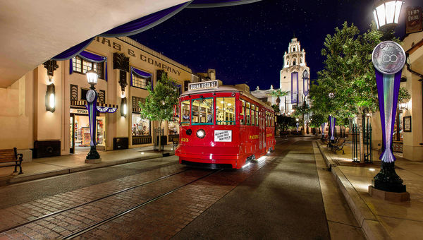 The Disneyland Resort will be decorated with platinum-infused décor for the Disney100 celebration.