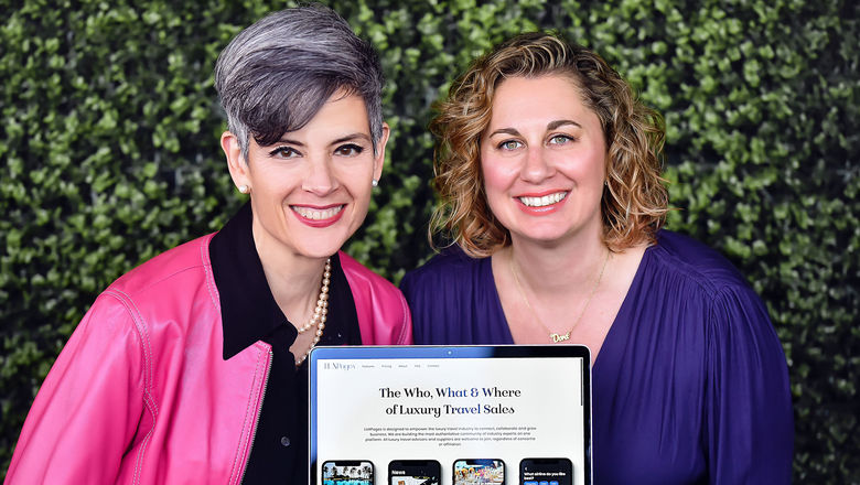 Alicia Diez, left, and Dora Karanikas, founders of LUXPages.