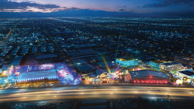 The Area15 immersive art and entertainment district in Las Vegas, seen here in a rendering, will soon expand by 20 acres.