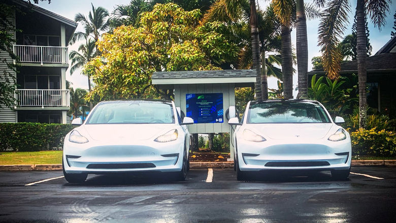 Guests of The Cliffs at Princeville are able to reserve electric vehicles during their stay.