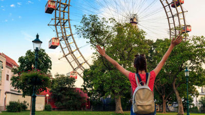 Prater Park in Vienna is one of the destinations featured on Emerald's Danube cruise for families.