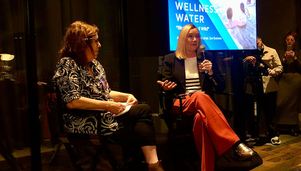 Beth McGroarty (left), vice president of research and forecasting for Global Wellness Summit with Jane Kitchen, editor at large for Spa Business. Beth McGroarty (left), vice president of research and forecasting for Global Wellness Summit with Jane Kitchen, editor at large for Spa Business.