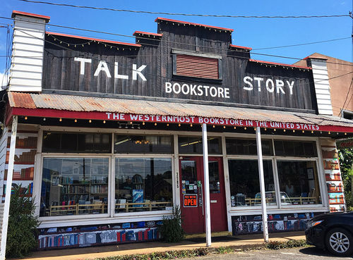 The Talk Story Bookstore in Hanapepe, Kauai. The Talk Story Bookstore in Hanapepe, Kauai.