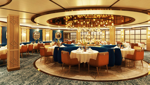 Sabatini’s Italian Trattoria on the Sun Princess will be designed with intimate bistro-style nooks.