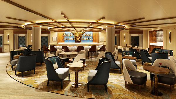 A rendering of the Wheelhouse Bar on Sun Princess. A rendering of the Wheelhouse Bar on Sun Princess.