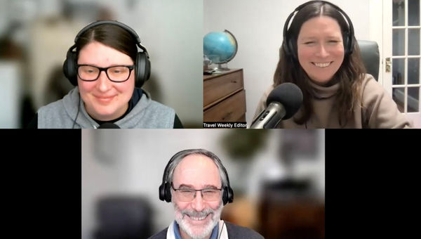 Clockwise from left: Senior editor Jamie Biesiada; Rebecca Tobin, managing editor and Folo host; and travel-technology expert Norm Rose on this week's Folo by Travel Weekly podcast to talk about ChatGPT.